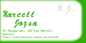 marcell jozsa business card